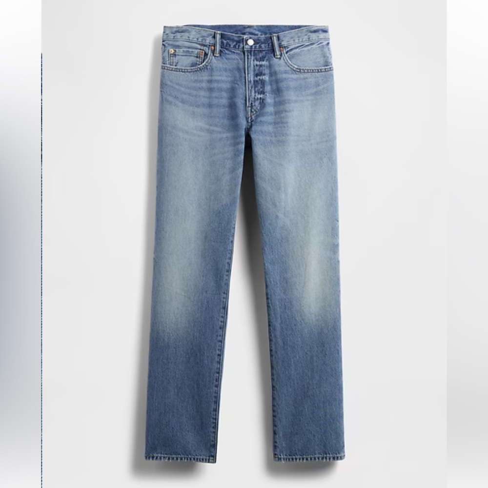 ✨FLASH SALE✨ Like New GAP Relaxed Straight 33x34 in Light Wash Denim Jeans